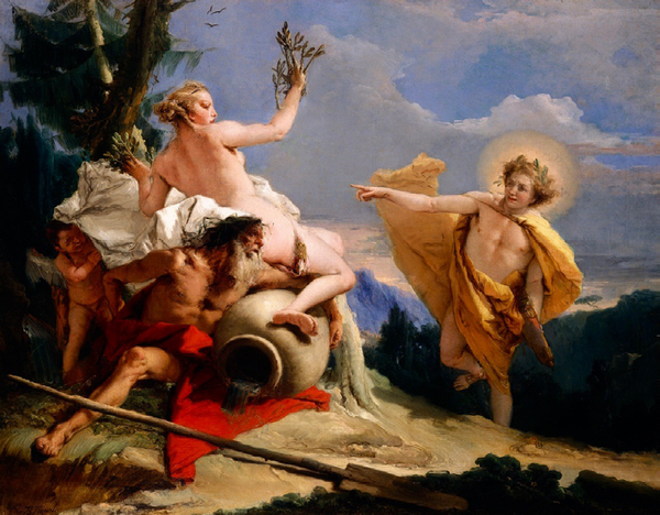 Giambattista Tiepolo, Apollo Pursuing Daphne, 1760