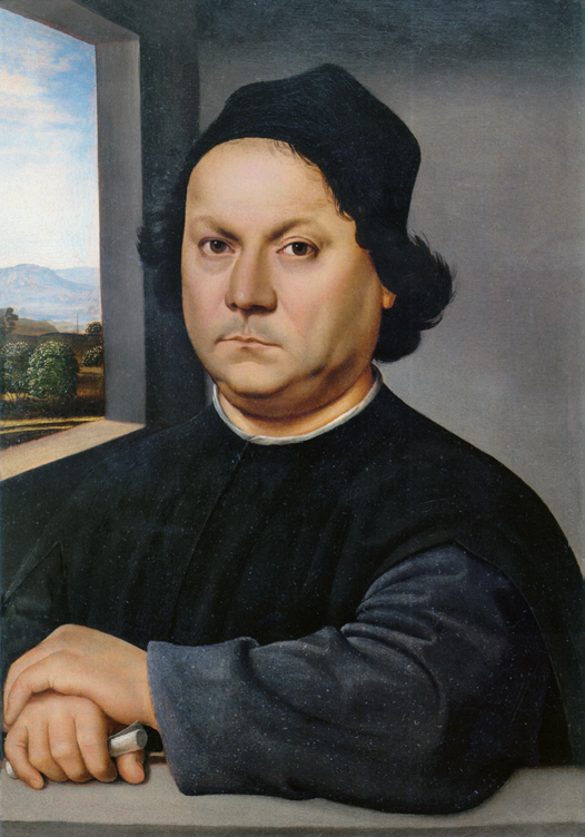 Raffaello, Portrait of Perugino, 1506 Gallery of Uffizi, Florence