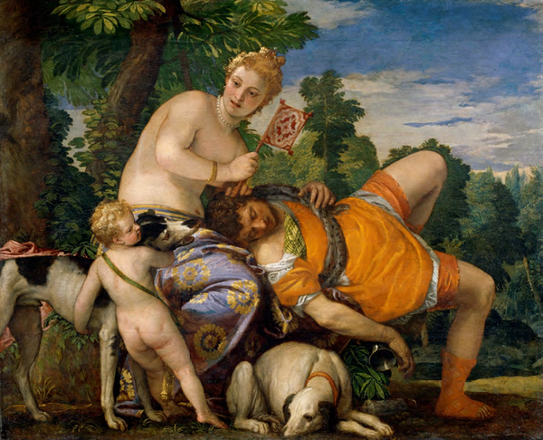 Paolo Veronese, Venus and Adonis, 1580-1582,Museo Nacional del Prado, Madrid