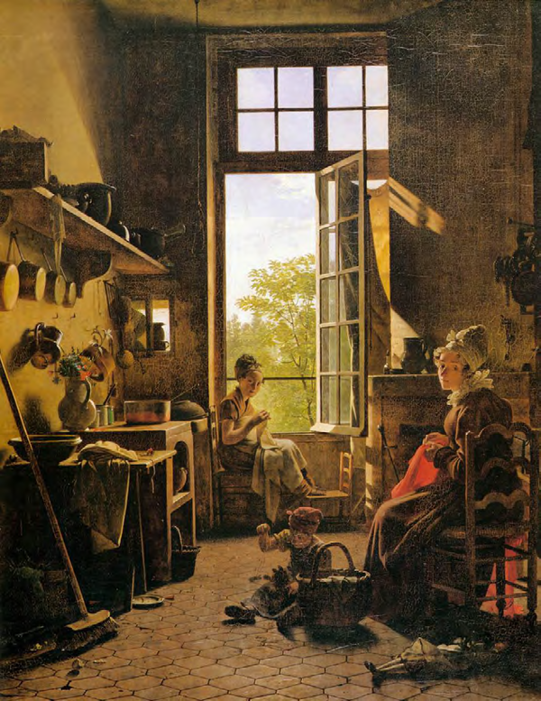 Interior of a Kitchen, Martin Drolling, 1815