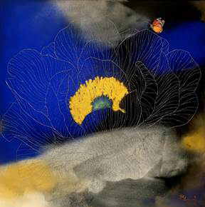 자연으로의 초대 1 9 1 Invitation to nature,100 x 100 cm, Mixed Media on canvas, 2019