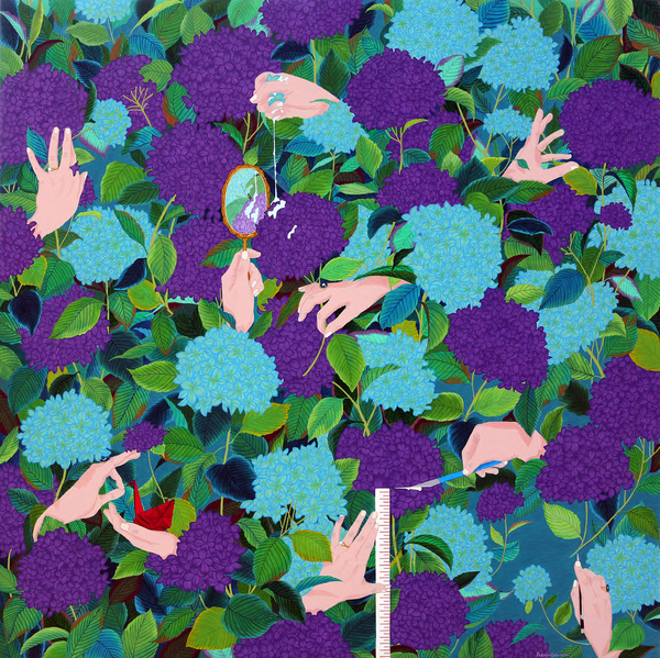 기억의 덩어리 100x100cm oil on canvas 2020