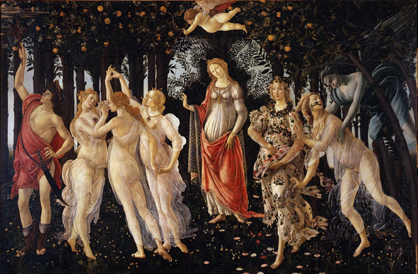 Sandro Botticelli, Birth of Spring, 1470, Uffizi Gallery Florence