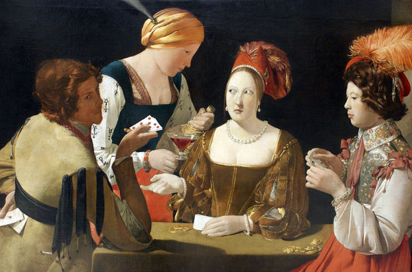 The Cheat with the Ace of Diamonds__Georges de La Tour(1635 추정)(Louvre Museum 소장)