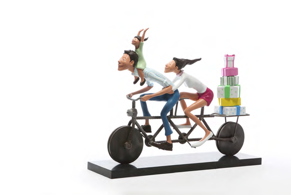 집으로Ⅱ 75x25x57cm acrylic on bronze 2015