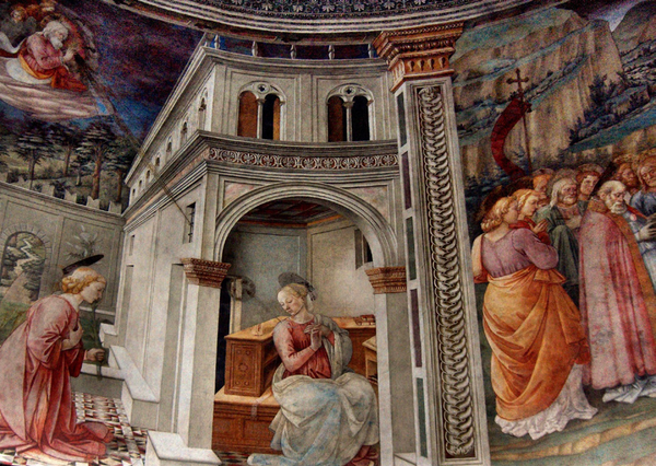 Filippo Lippi -Annunciation of Vergin Maria -1466-1469- Cathedral of Spoleto
