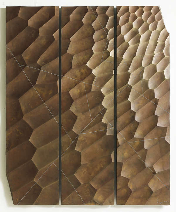 장성재_Rafting-흔적_ 120x150Hx30D cm_오석_2019