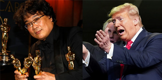 봉준호와 트럼프