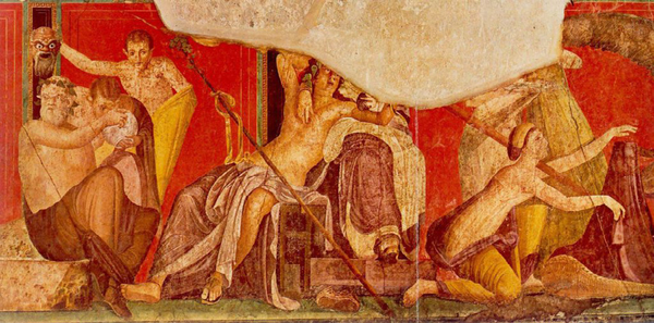 Pompei- fresko - villa dei misteri