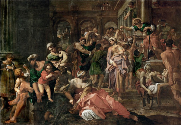 Annibale Carracci, Elemosina di san Rocco, 1595, Dresda.