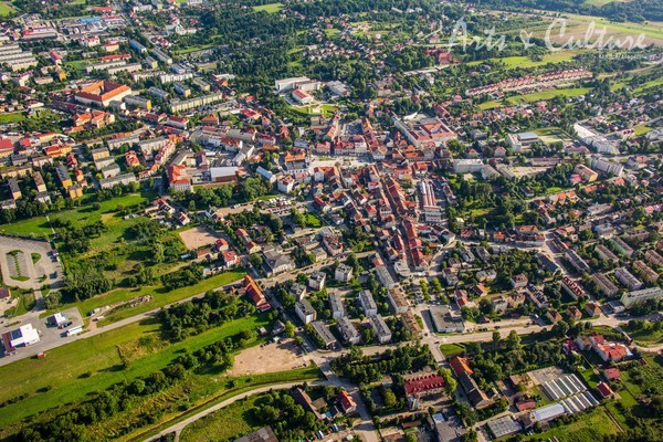 View of Wadowice from the sky