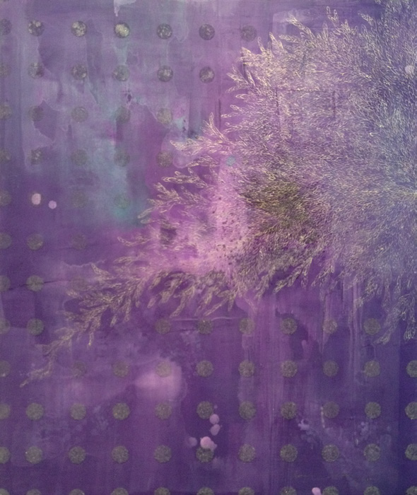 Joy 2012 mixed media on panel 48x40