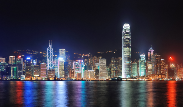 Hong Kong city skyline