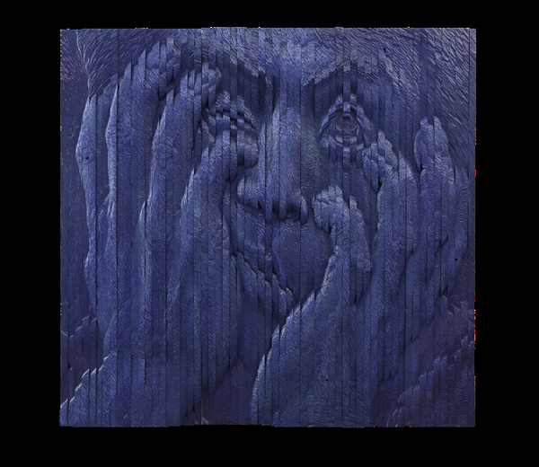 'Mirror of mind 3', 나무에 채색, 2018