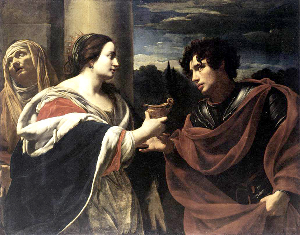 Sophonisba Receiving the Poisoned Chalice(Simon Vouet, 1623)