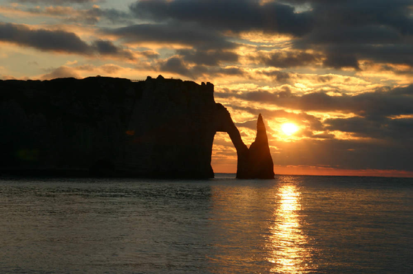 에트르타의 일몰