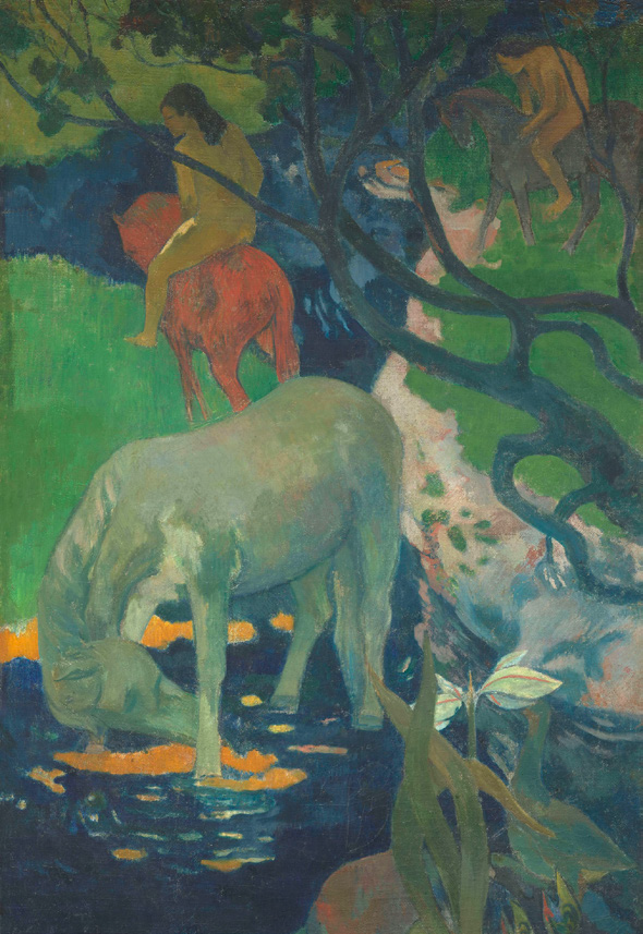 Paul Gauguin (1848-1903), Le cheval blanc, 1898© Rmn-Grand Palais (musée d’Orsay) / Hervé Lewandowski