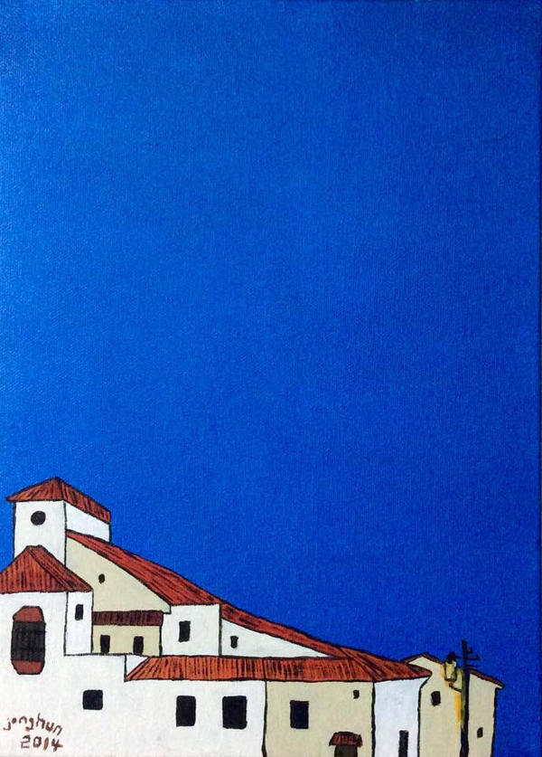 당신이 남긴 하늘, 캔버스에 아크릴, 42cm x 31cm/ 2014