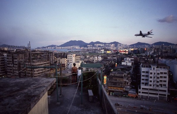 Greg Girard's 'Rooftop and Plane'. photo by Christina Jensen / Blue Lotus