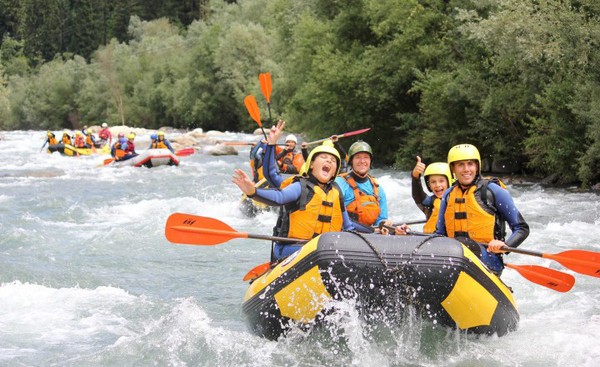 Rafting in Puster Valley Dolomites