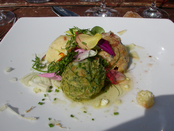 Spinach Knödeln - Typical food of Dolomites
