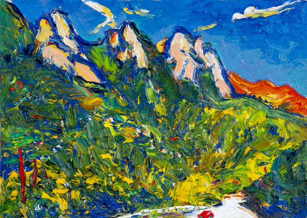 김정호, 가을문턱, 캔버스에 유채, 60.6×91cm, 2019