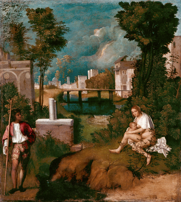 Giorgione, La tempesta- 1502-03 Galleria dell'Accademia Venezia