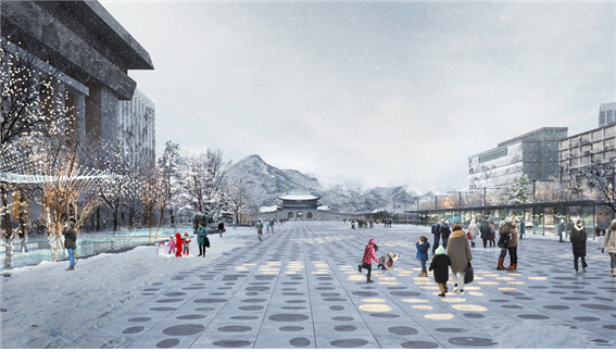 2021년 광화문광장의 새로운 모습