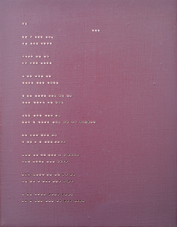 이동재, 승무, 캔버스에 아크릴릭 & 크리스탈, 35×27.3cm, 2018