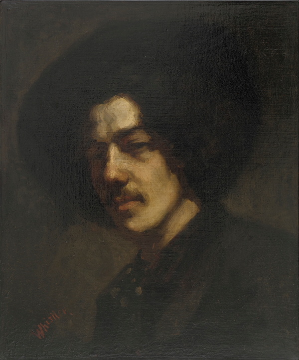 Portrait of Whistler with Hat Whistler(1858)