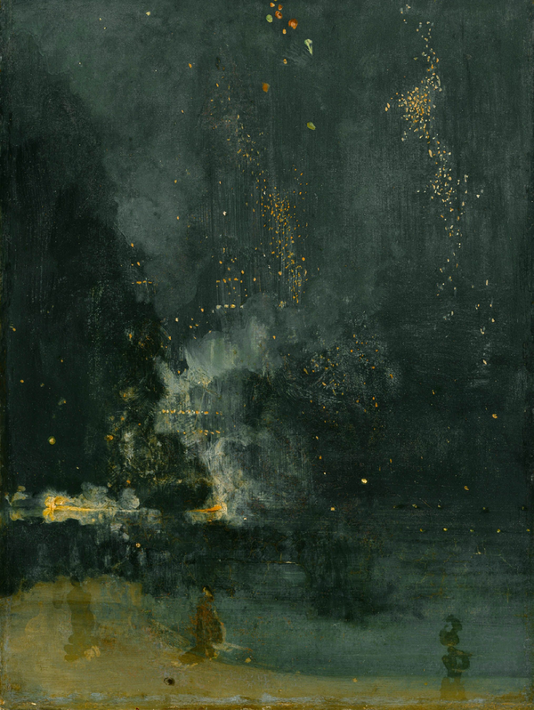 Nocturne in black and gold_Whistler(1874)
