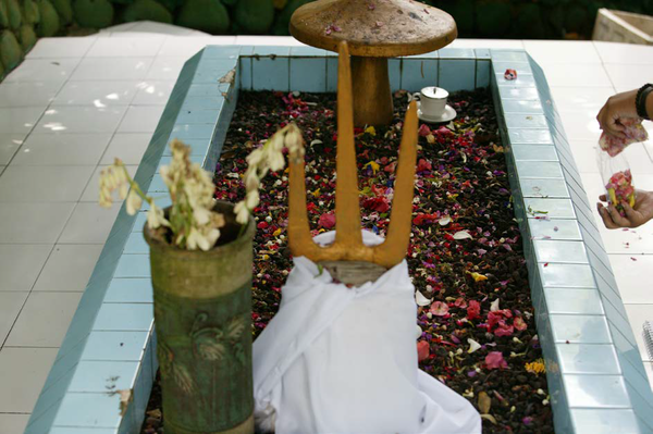 보고르식물원 안의 묘소