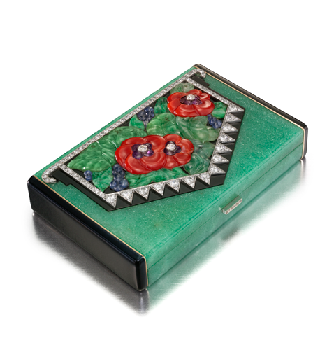 Poppy Vanity Case by Janesich,Paris, circa 1928, Manufactured by Strauss,Allard & Meyer © Doug Rosa