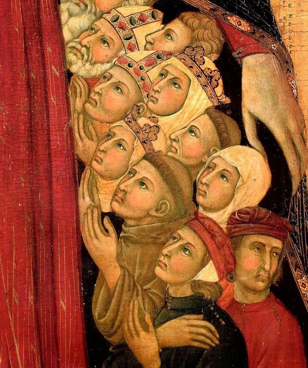 PARTICOLARE DELLA Madonna_della_Misericordia._Pinacoteca.(1305-1310)_Siena