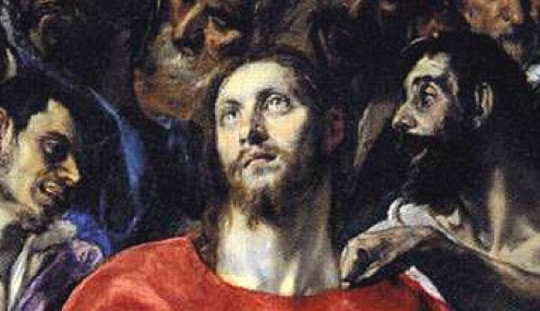 눈물을 머금고 있는 듯한 예수의 눈