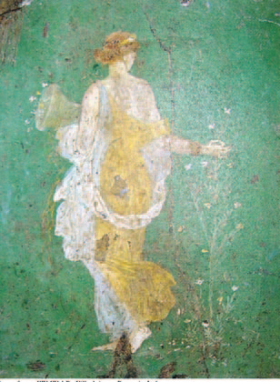Flora - fresco XIV-XV A.D.- Villa Ariana -Pompei - Italy2