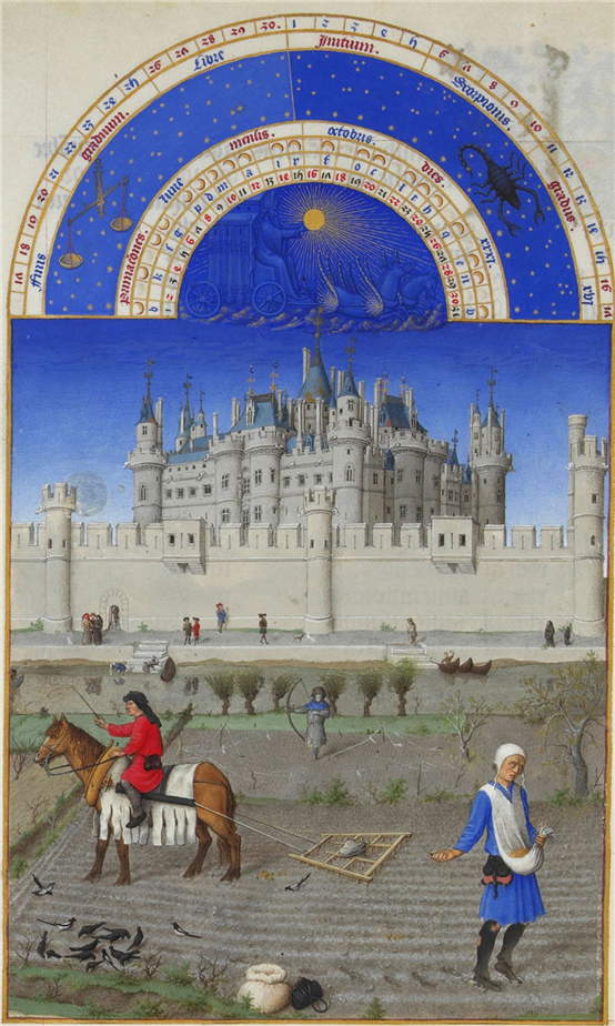 Limbourg Brothers- October- manuscript 1412-1416