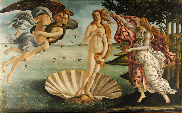 Sandro Botticelli- Born of venus -1485–1486 – Galleria degli Uffizzi- Florence Italy