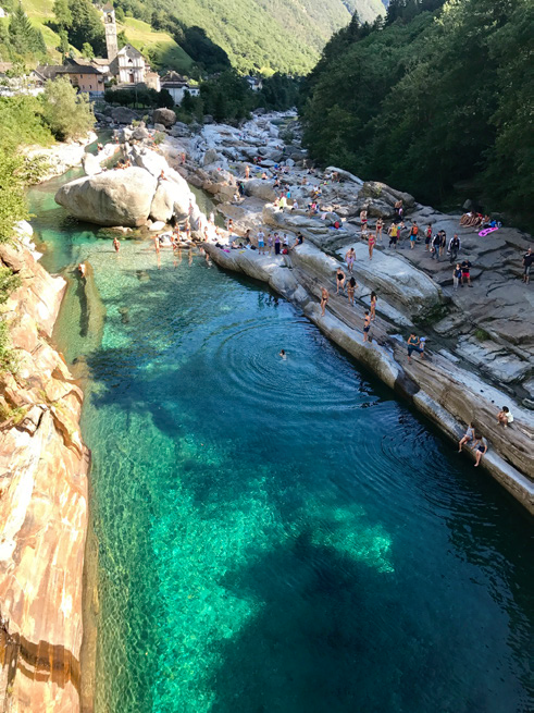 폰테 데이 살티 다리에서 내려다 본 풍경