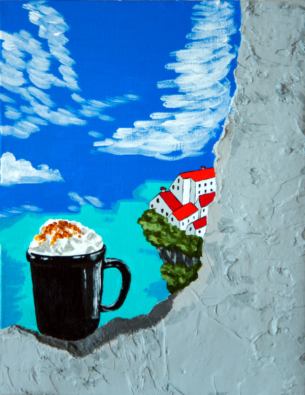 나에게 주는 휴식, 캔버스에 아크릴, 41cm x 32cm, 2010