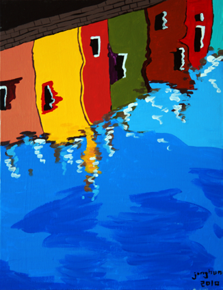 흔들리다05, 캔버스에 아크릴, 32cm x 41cm, 2010