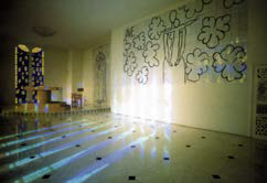 예배당 내부 성모자 그림