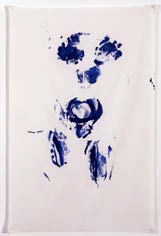 Anthropometry, Yves Klein, UntitledShroud Anthropometry, (ANT SU 5),1960 ca, © Yves Klein, ADAGP, Paris /SABAM, Bruxelles, 2017