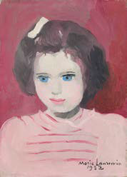 Anne Sinclair à l’âge de quatre ans, MarieLaurencin, 1952, Collection particulière, ©Fondation Foujita / ADAGP, Paris, 2017
