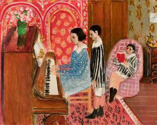 La leçon de piano, Henri Matisse, 1923, Collection particulière, © Succession H.Matisse