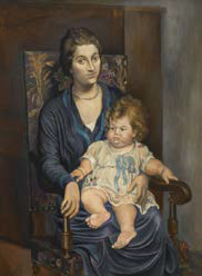 Portrait de Mme Rosenberg et sa fille, PabloPicasso, 1918, Musée Picasso Paris (DationMicheline Rosenberg, 2008), © SuccessionPicasso 2017 © RMN - Grand Palais musée icassode Paris) - © Thierry Le Mage