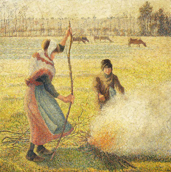Gelée blanche, jeune paysanne faisant du feu, 1888© Rmn-Grand Palais (musée d’Orsay) / Photo Hervé Lewandowski