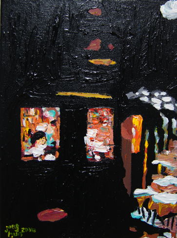 흔들리다03, 캔버스에 아크릴, 23cm x 27cm, 2016