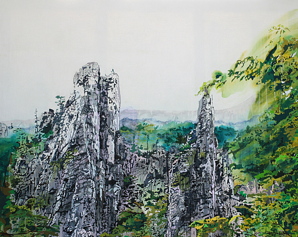 백정희, 유랑2, 캔버스에 아크릴릭, 162.2×130.3cm, 2016