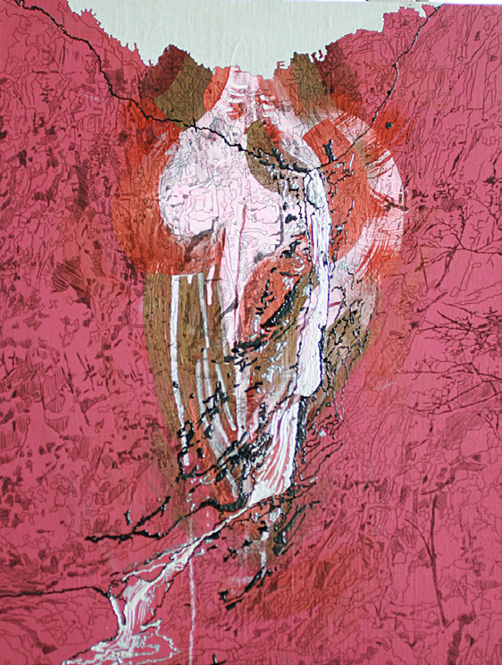 백정희, loving2, 캔버스에 아크릴릭,53×53cm, 2016